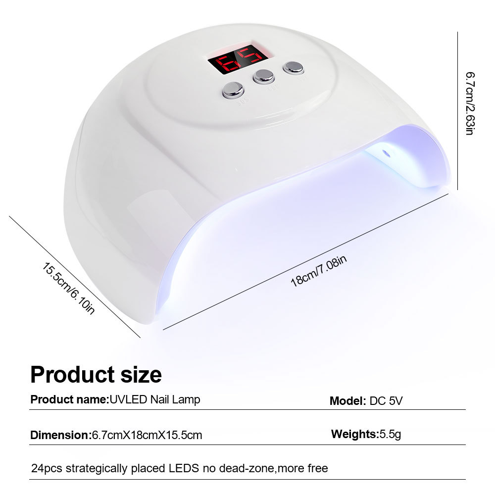 Professional Gel Nail Curing Lamp – UV LED Nail Dryer - Image 6